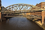 Kibbelstegbrücke und Zollkanal, Speicherstadt