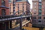 Kibbelstegbrücke in der Speicherstadt,