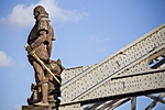 Vasco da Gama Standbild vor der Kornhausbrücke