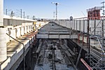 Baustelle U-Bahnschacht Linie 4