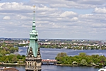 Rathausturm und Alster