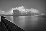 Containerschiff am Terminal Tollerort im Vorhafen